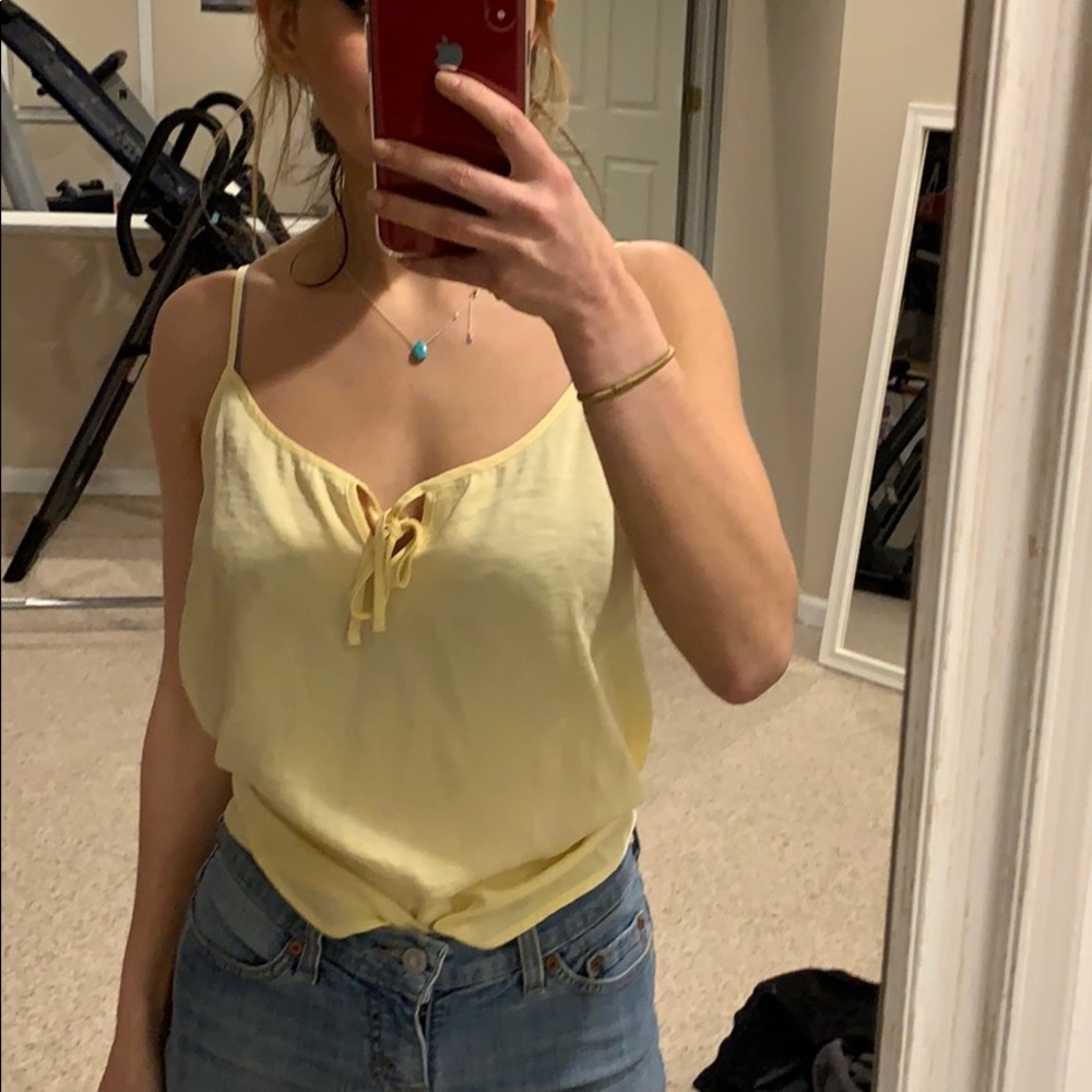 Forever 21 tie blouse tank top